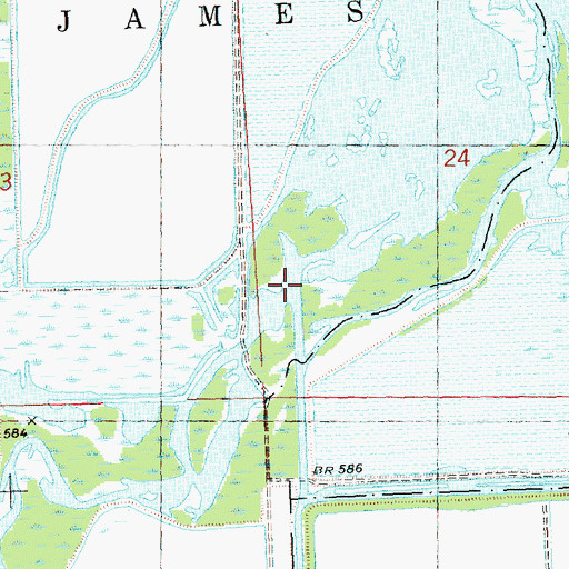 Topographic Map of Fairchild Creek, MI