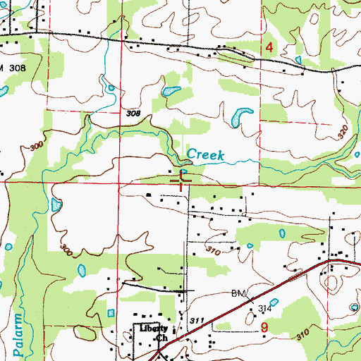 Topographic Map of Jeffries School (historical), AR