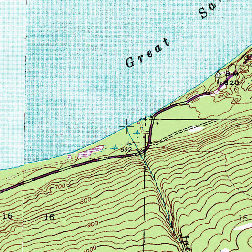 Topographic Map of Jacobs Creek, MI