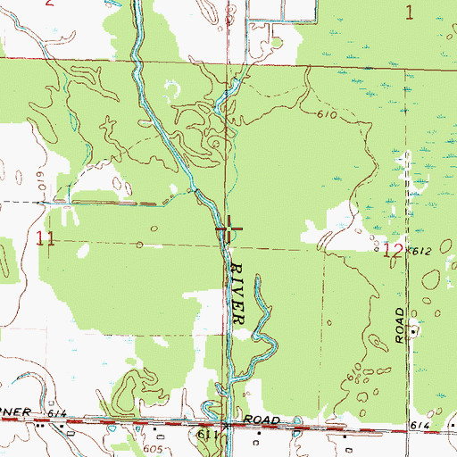 Topographic Map of Kelchner Drain, MI