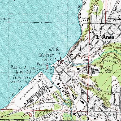 Topographic Map of Linden Creek, MI