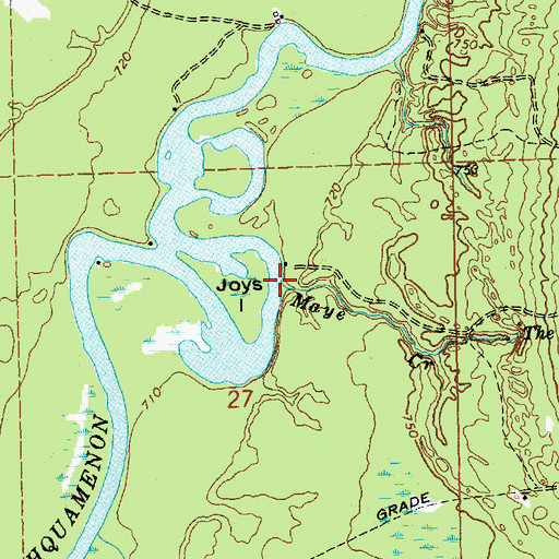 Topographic Map of Maye Creek, MI
