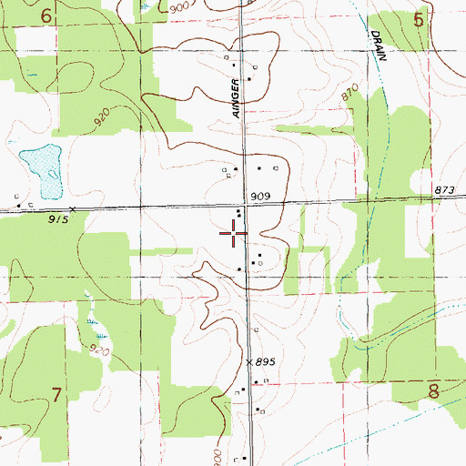 Topographic Map of McLaughlin School, MI