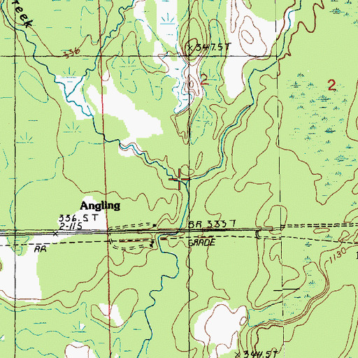Topographic Map of Morrison Creek, MI