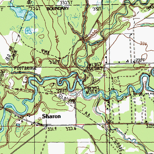 Topographic Map of North Branch Manistee River, MI