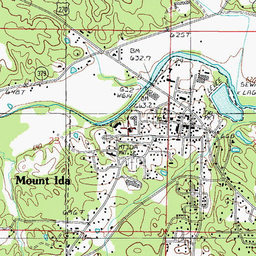 Topographic Map of Ben Craven Elementary School, AR