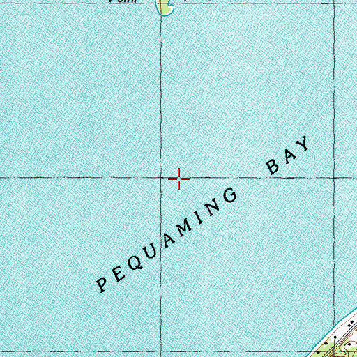 Topographic Map of Pequaming Bay, MI