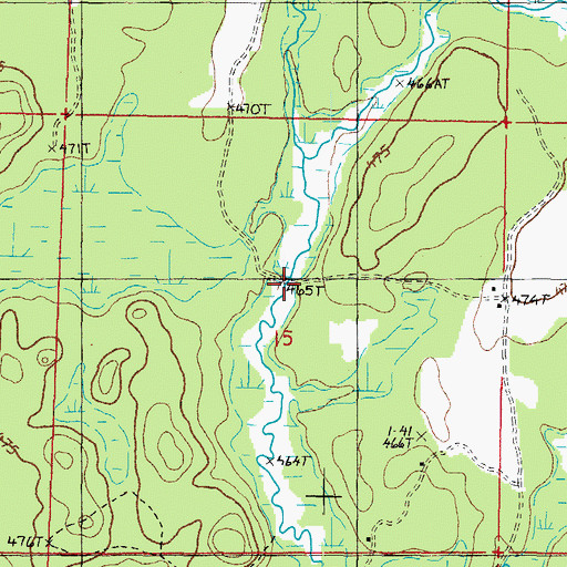 Topographic Map of Premo Dam, MI