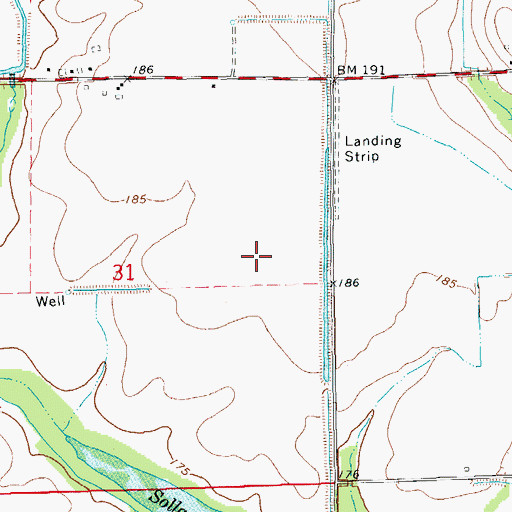 Topographic Map of Township of Bayou Meto, AR