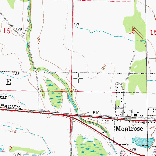 Topographic Map of Township of Montrose, AR