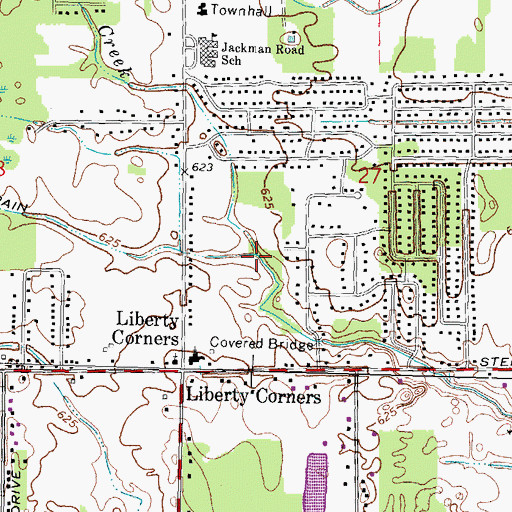 Topographic Map of Salter Creek, MI