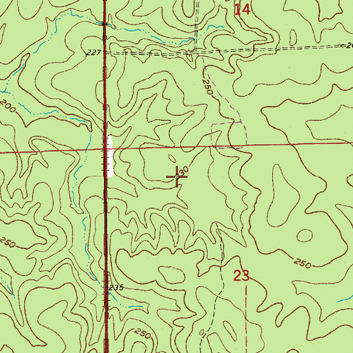 Topographic Map of Township of Niven, AR