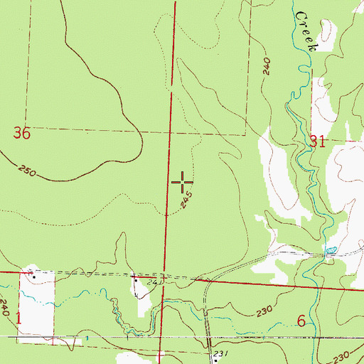 Topographic Map of Township of Taylor, AR