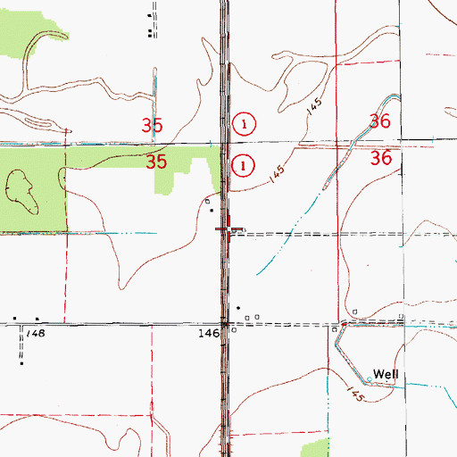 Topographic Map of Littles (historical), AR