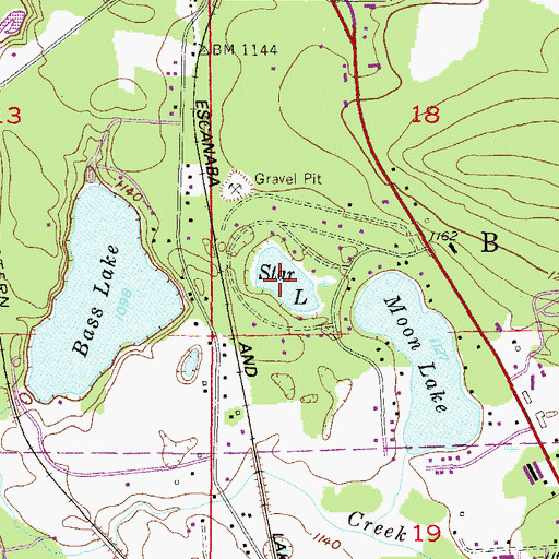 Topographic Map of Star Lake, MI