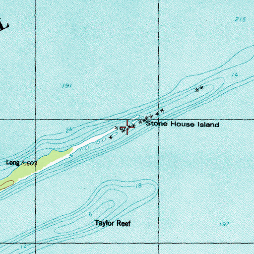 Topographic Map of Stone House Island, MI