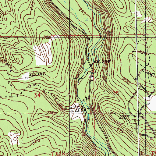 Topographic Map of Stover Pond, MI