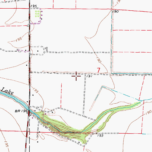 Topographic Map of Five Forks School (historical), AR