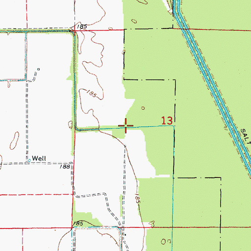 Topographic Map of Lateral Number 2, AR