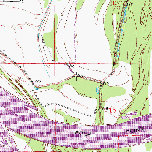 Topographic Map of Plum Bayou Levee, AR