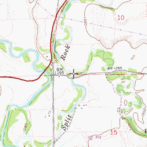 Topographic Map of Beaver Creek, MN