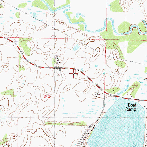 Topographic Map of Big Swan Lake School, MN