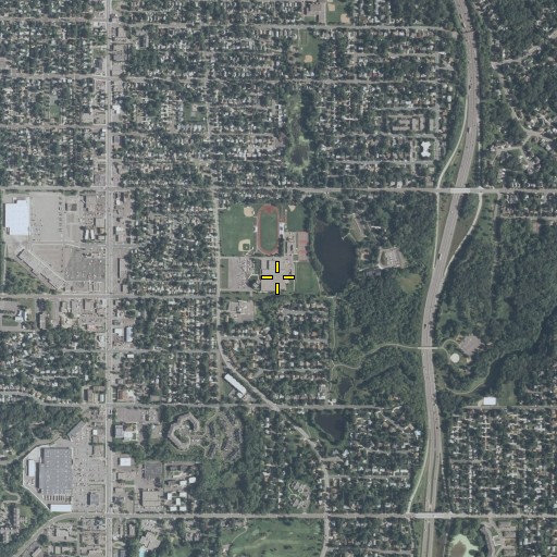 Aerial/Satellite Image of Brady High School, MN