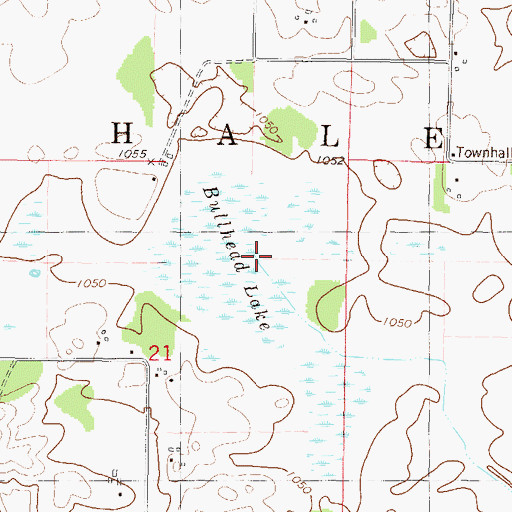 Topographic Map of Bullhead Lake, MN