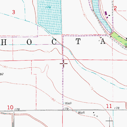 Topographic Map of Palestine Church (historical), AR