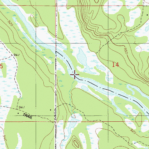 Topographic Map of Cedar Creek, MN