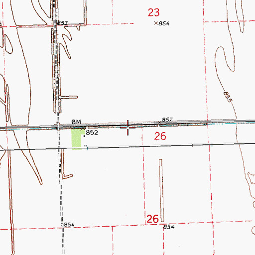 Topographic Map of County Ditch Number Twentyfour, MN