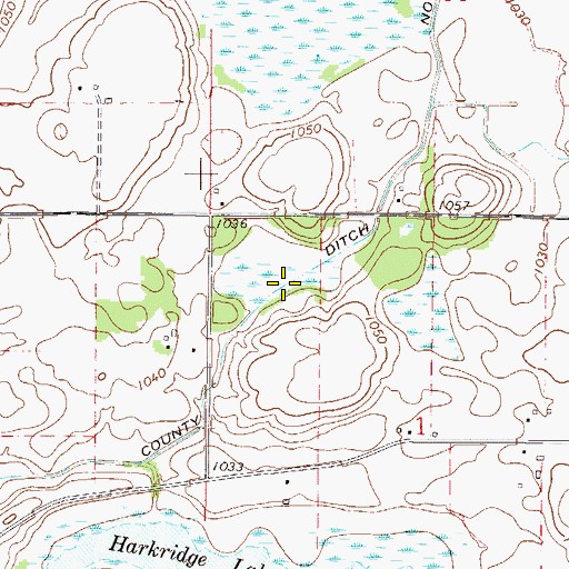 Topographic Map of County Ditch Number Fortytwo, MN