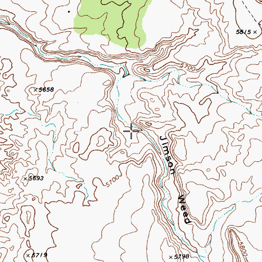 Topographic Map of Jimson Weed Canyon, AZ