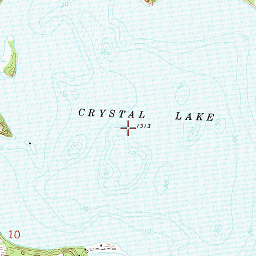 Topographic Map of Crystal Lake, MN