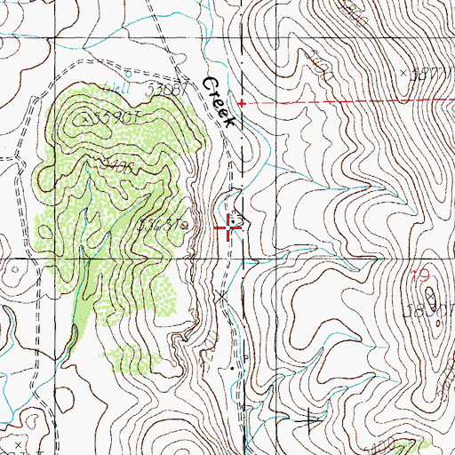 Topographic Map of Joe Glenn Ranch, AZ