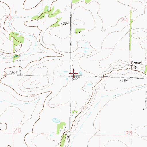 Topographic Map of District Number 90 School, MN