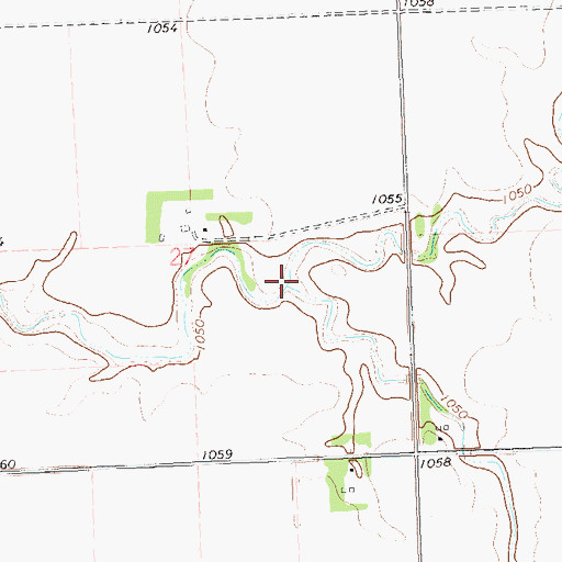 Topographic Map of East Fork Twelvemile Creek, MN
