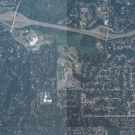 Aerial/Satellite Image of Edina High School, MN