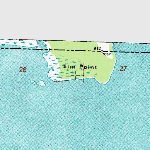Topographic Map of Elm Point, MN