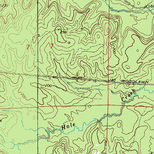 Topographic Map of Lufra (historical), AR