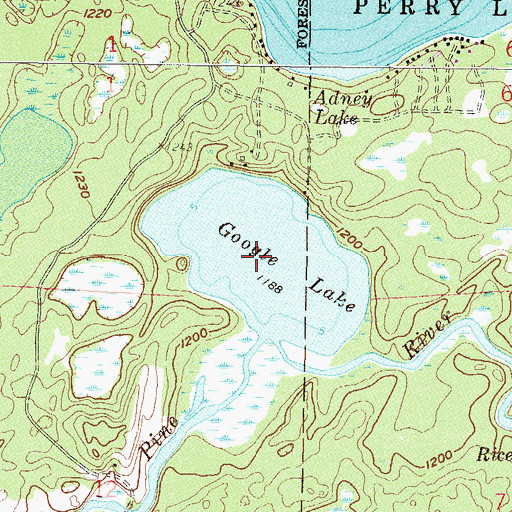 Topographic Map of Google Lake, MN