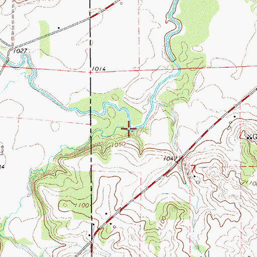 Topographic Map of Harkcom Creek, MN