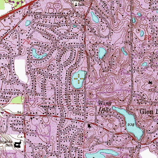 Topographic Map of Lake Holiday, MN