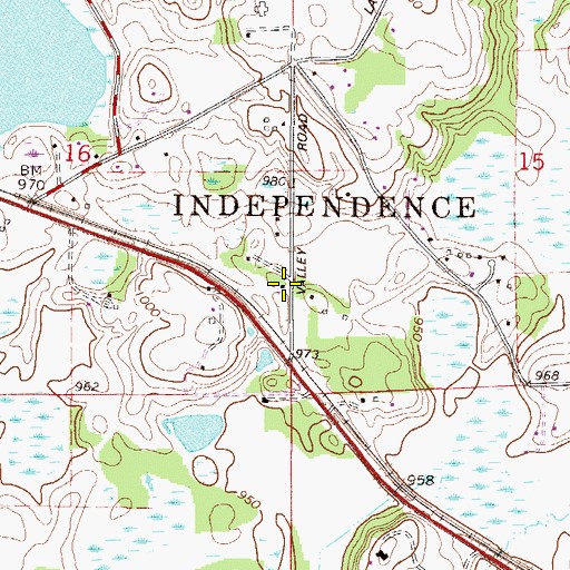 Topographic Map of Independence, MN