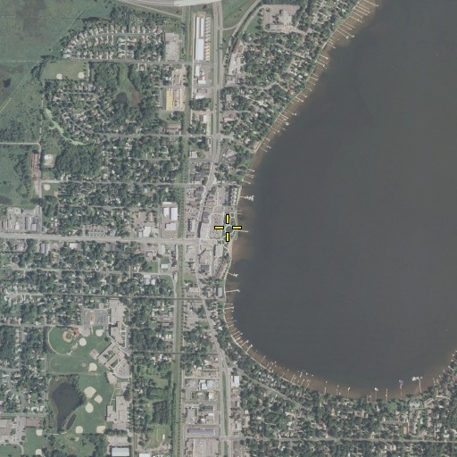 Aerial/Satellite Image of Lakeside Park, MN