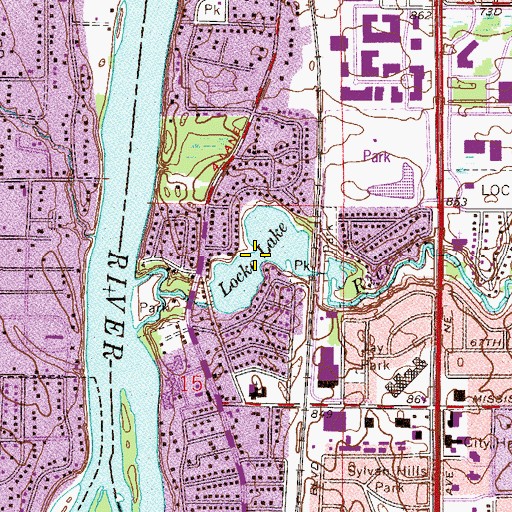 Topographic Map of Locke Lake, MN