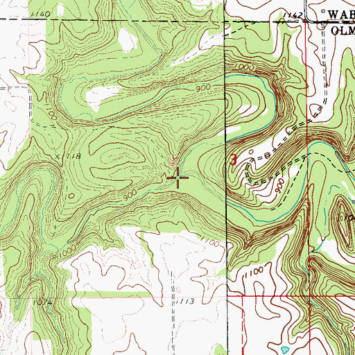 Topographic Map of Logan Branch, MN