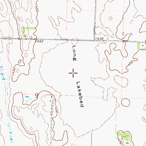 Topographic Map of Long Lakebed, MN