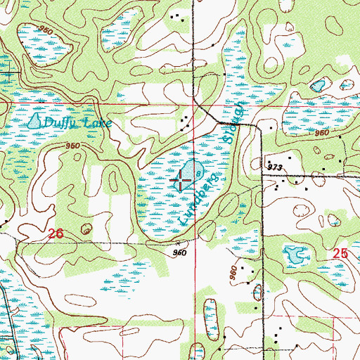 Topographic Map of Lundberg Slough, MN