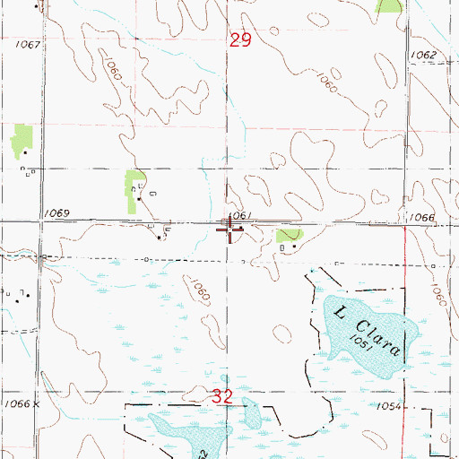 Topographic Map of Lynndale School, MN
